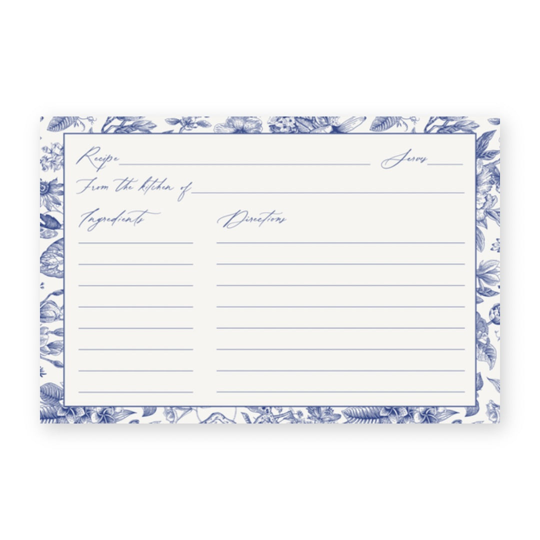 Something Blue Recipe Card