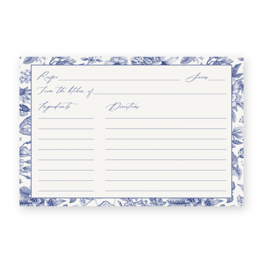 Something Blue Recipe Card
