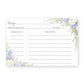 Sage & Blue Bloom Recipe Card