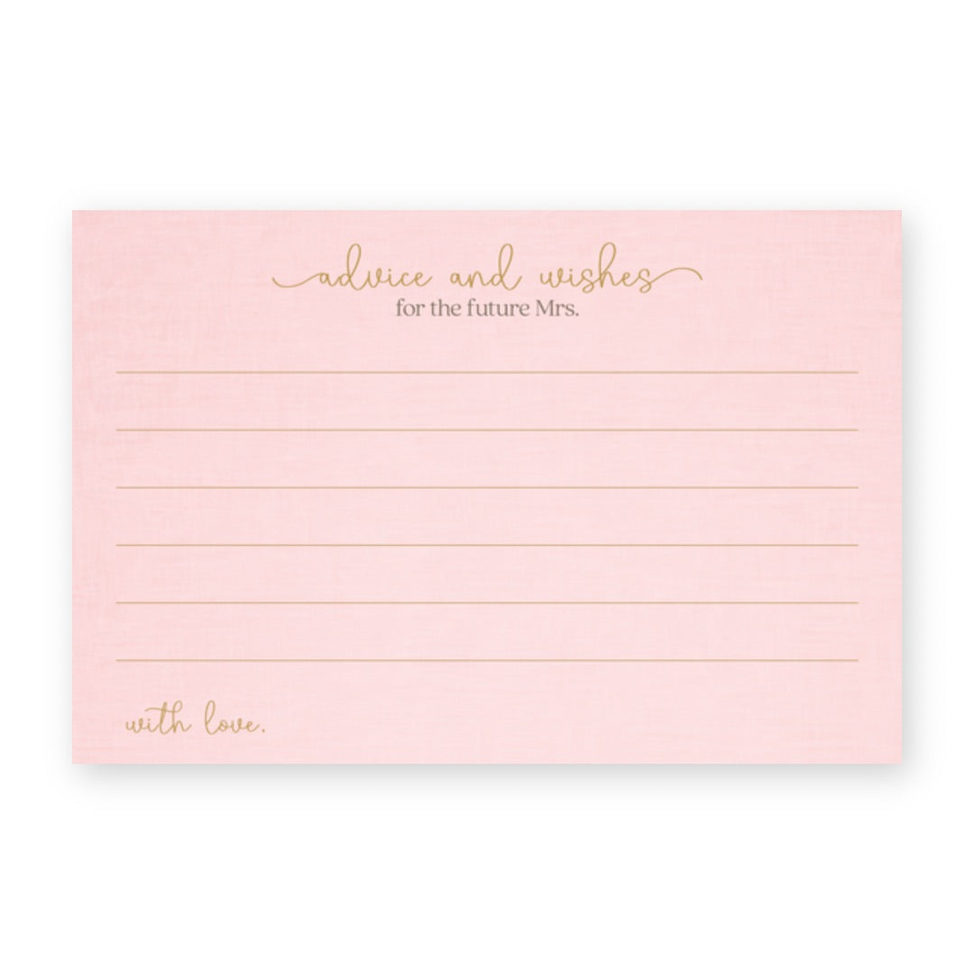 Bridal Gown Advice Card