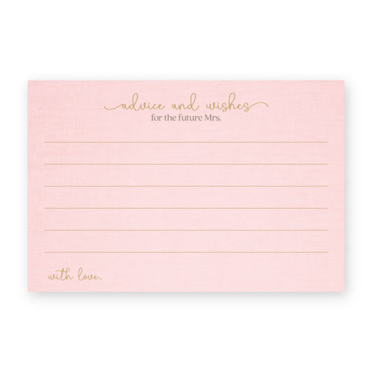 Bridal Gown Advice Card