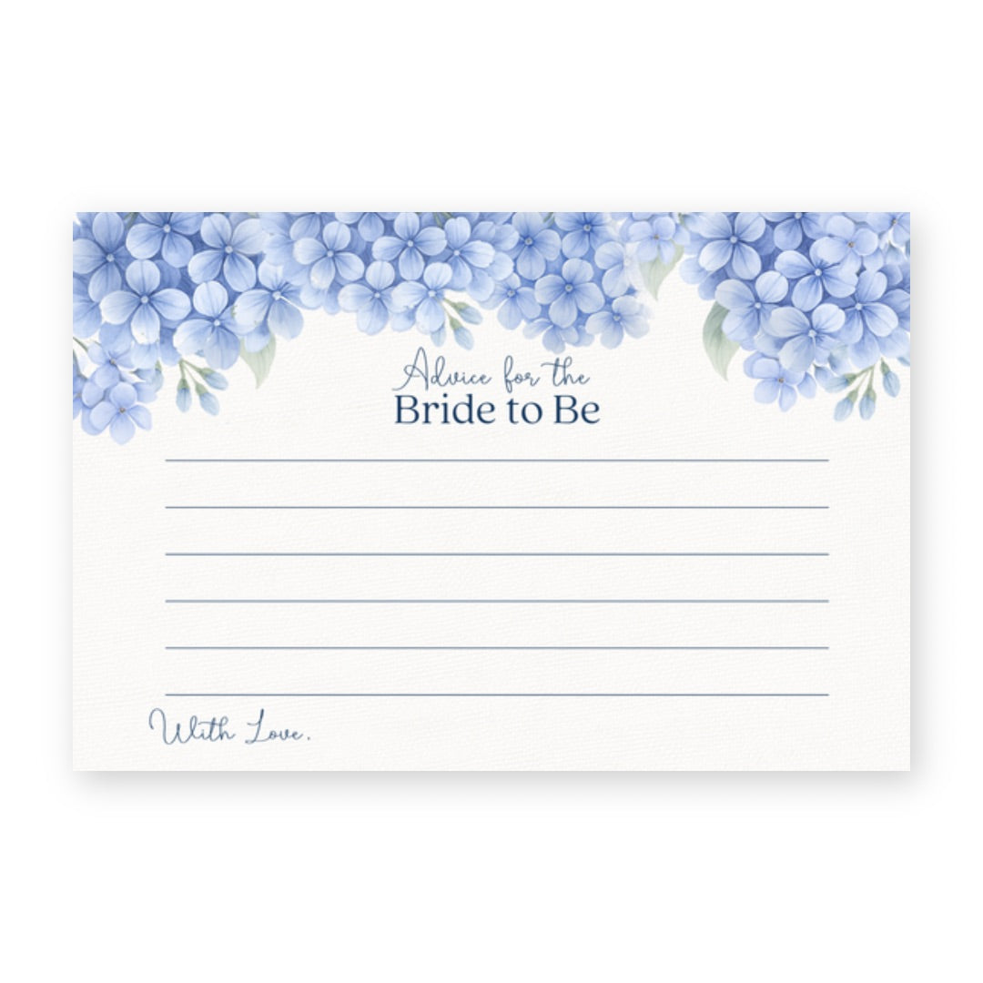 Hydrangea Advice Card