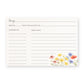 Wildflower Recipe Card