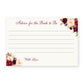 Burgundy Blooms Advice Card