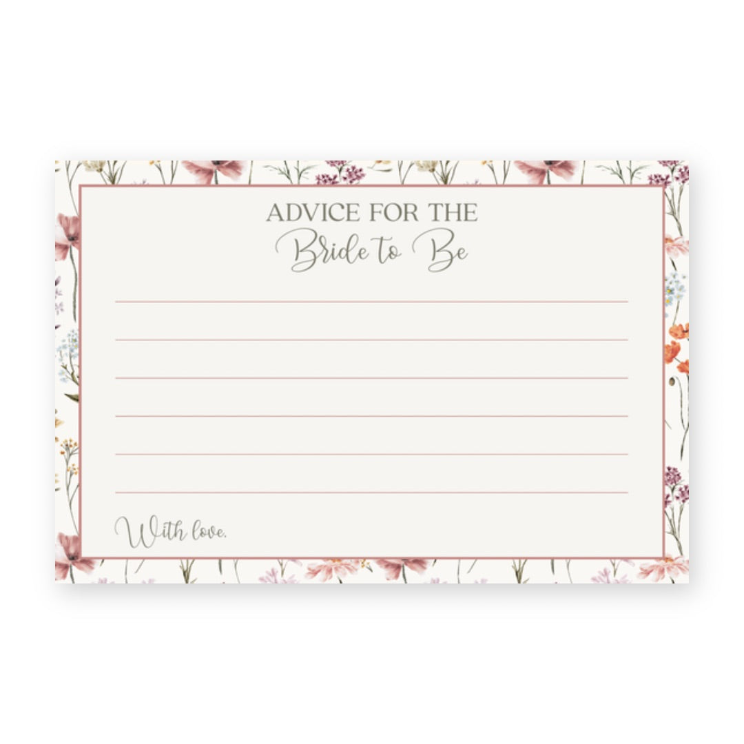 Vintage Love Is In Bloom Advice Card
