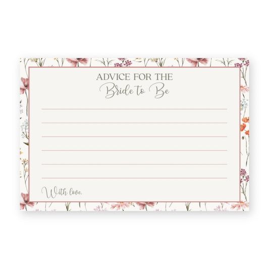 Vintage Love Is In Bloom Advice Card