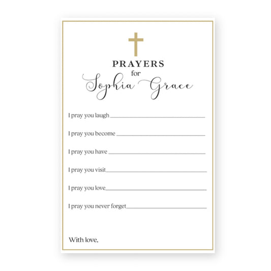 Christian Graduation Prayer Card