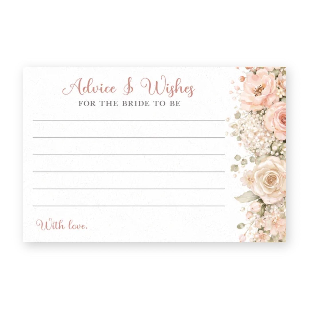 Cascading Florals Advice Card
