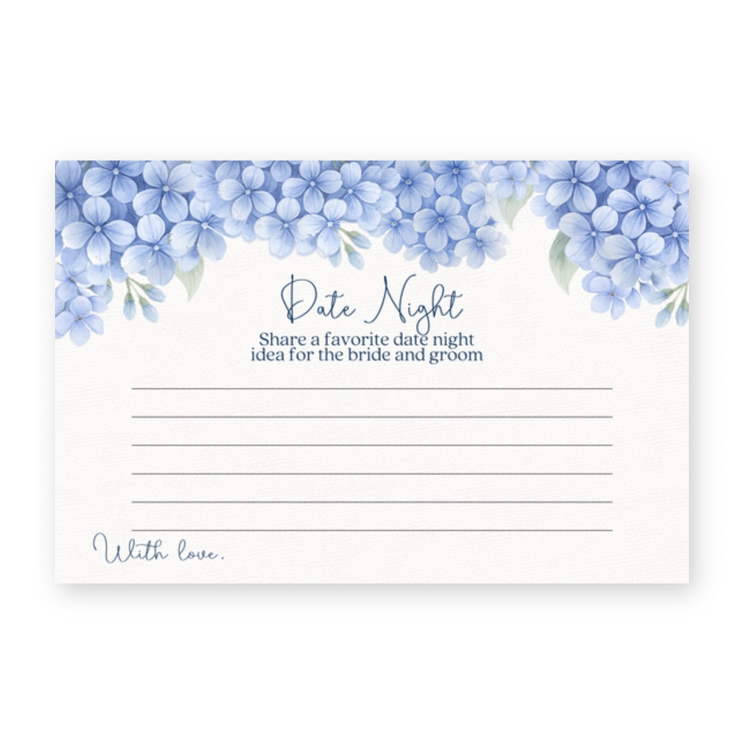 Hydrangea Date Night Card