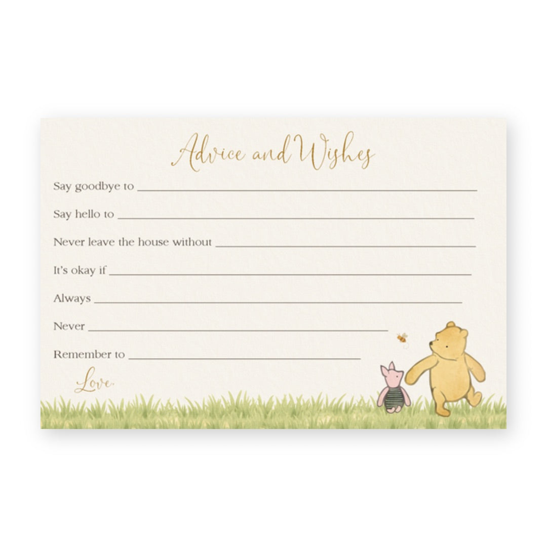 Winnie the Pooh Classic Advice and Wishes Card