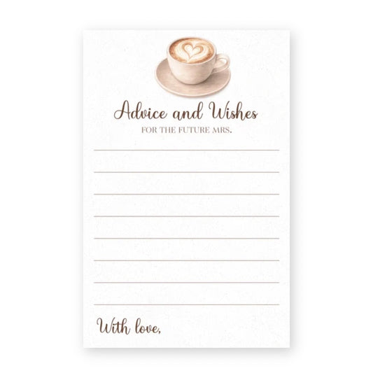 Love is Brewing Advice Card