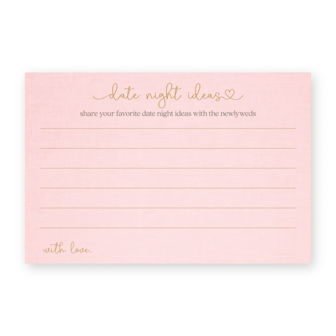 Bridal Gown Date Night Card
