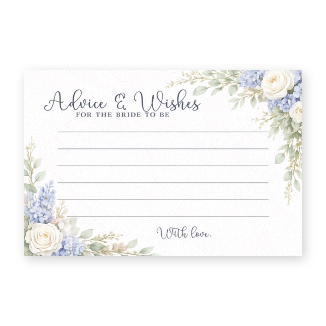 Sage & Blue Blooms Advice Card