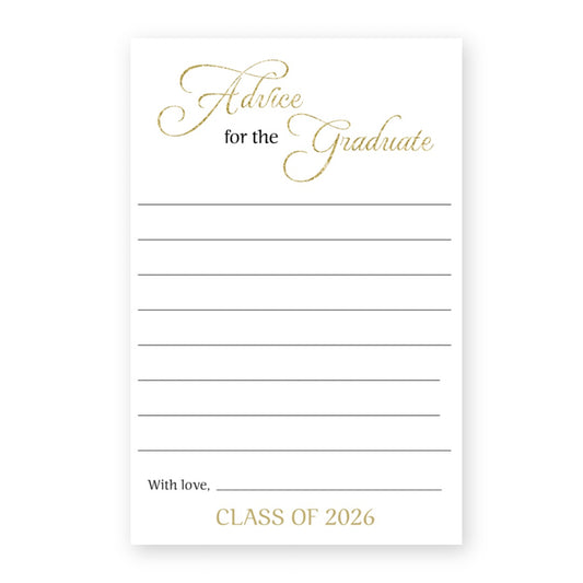 Cap & Confetti Graduation Advice Card