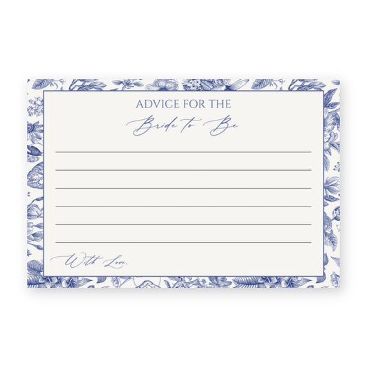 Something Blue Advice Card
