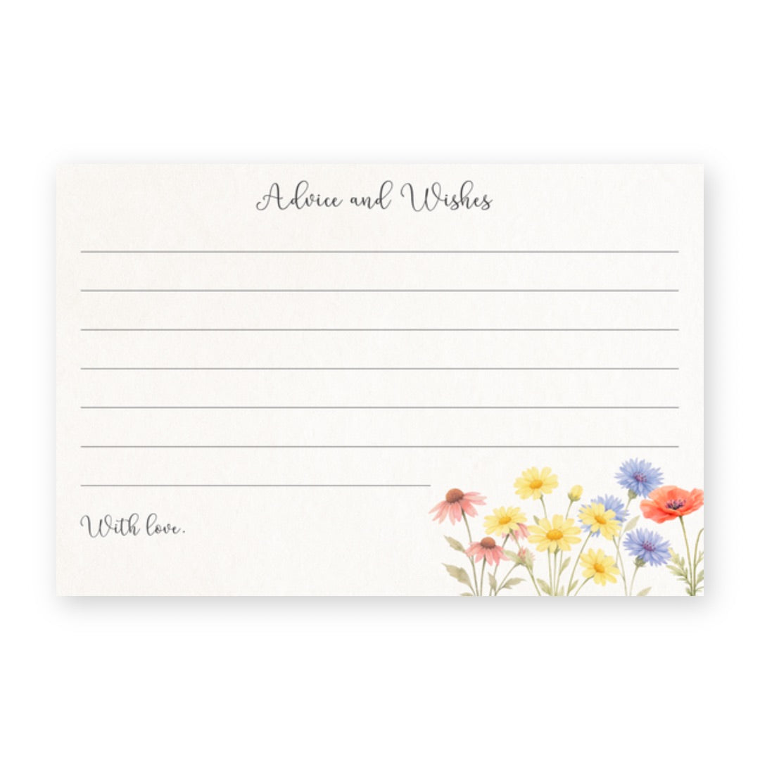 Wildflower Advice Card