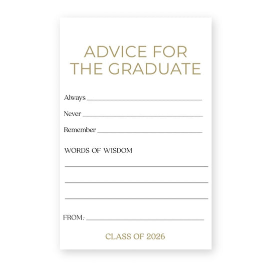Modern Graduate Advice Card