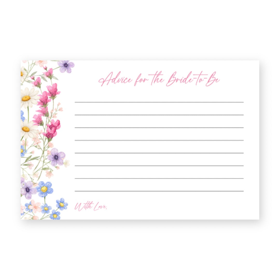 Love is in Bloom Advice Card