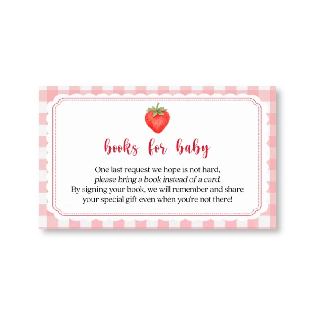 Berry Baby Bring a Book Card