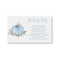 Painted Pumpkin Blue Bring a Book Card