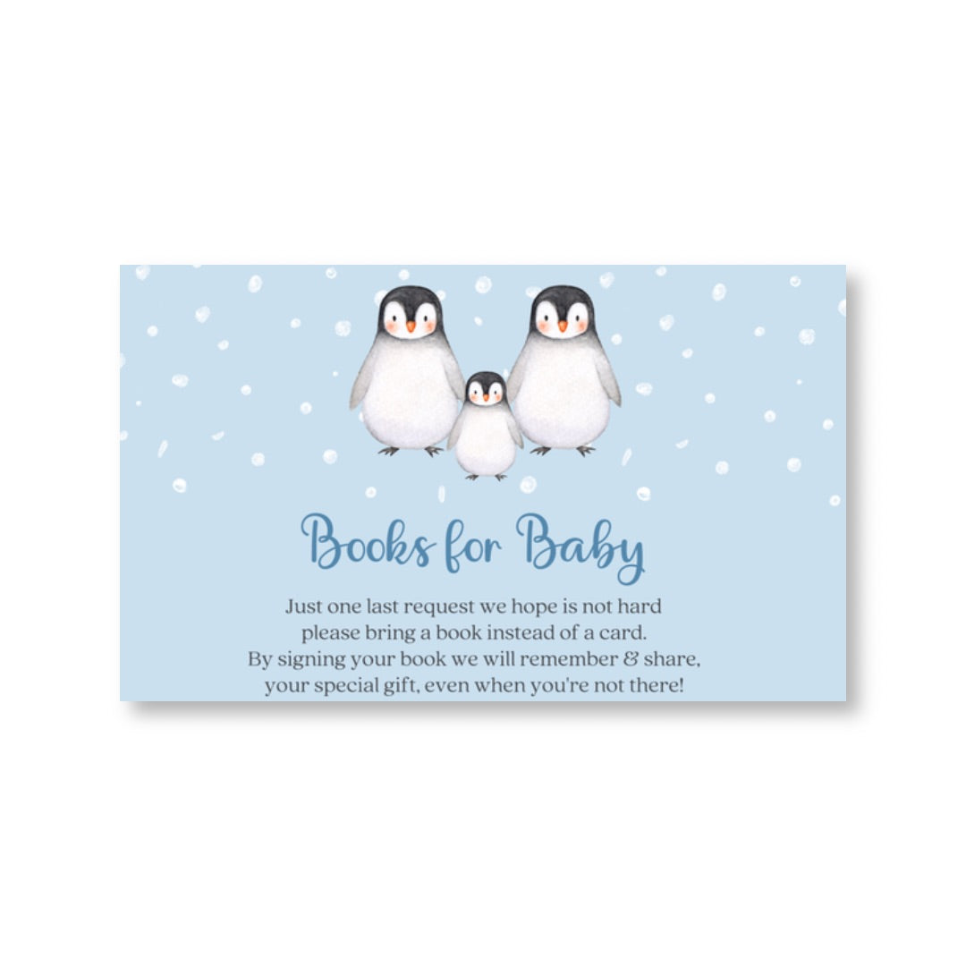 Penguin Bring a Book Card