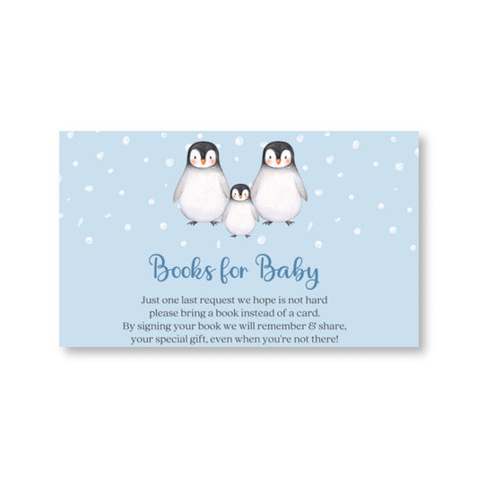 Penguin Bring a Book Card