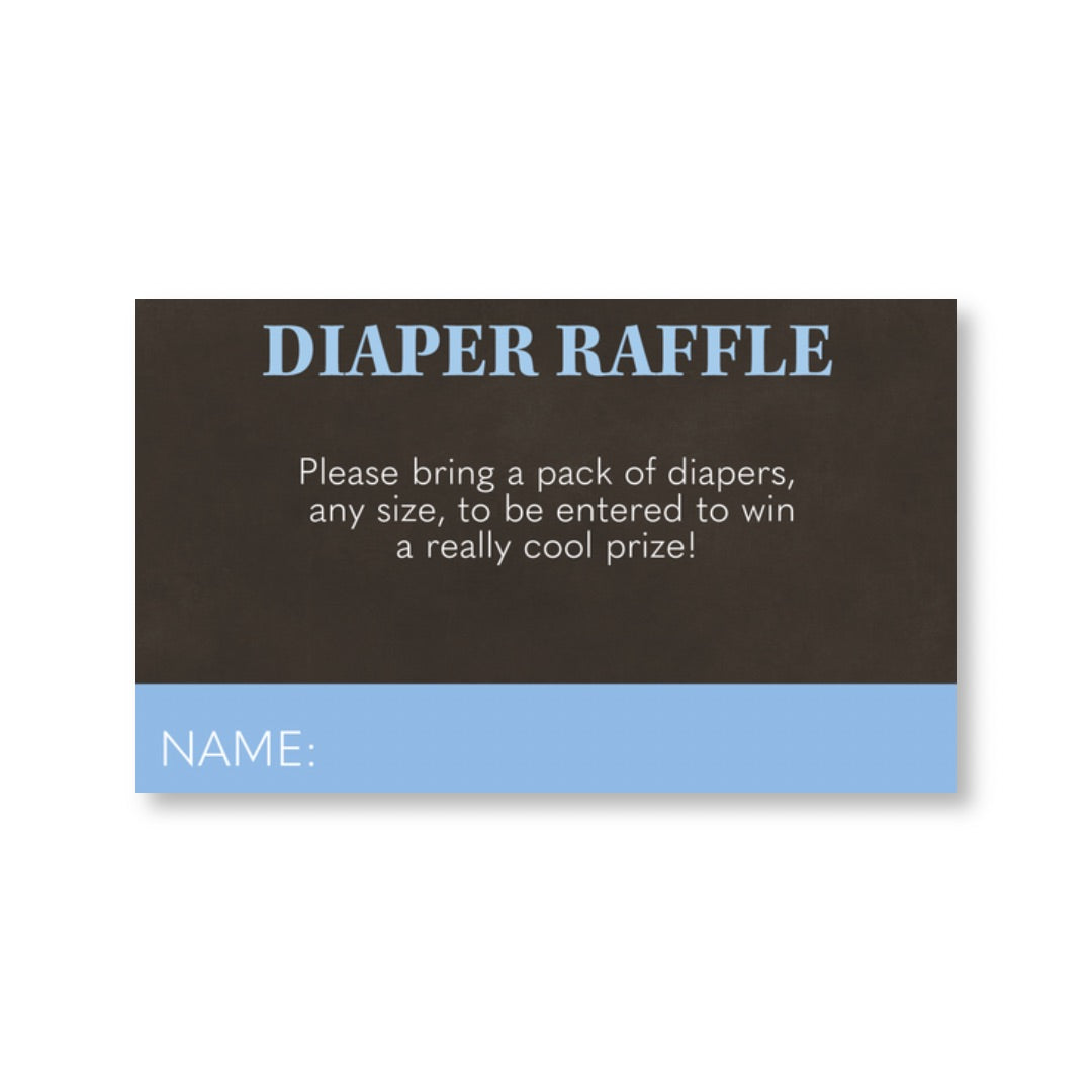 Beer and Diaper Diaper Raffle Ticket