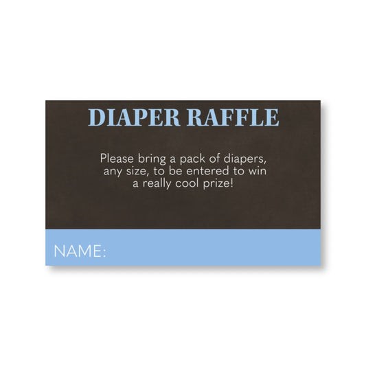 Beer and Diaper Diaper Raffle Ticket