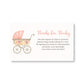 Pink Vintage Carriage Bring a Book Card
