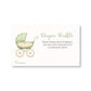 Vintage Sage & Ivory Carriage Diaper Raffle Ticket