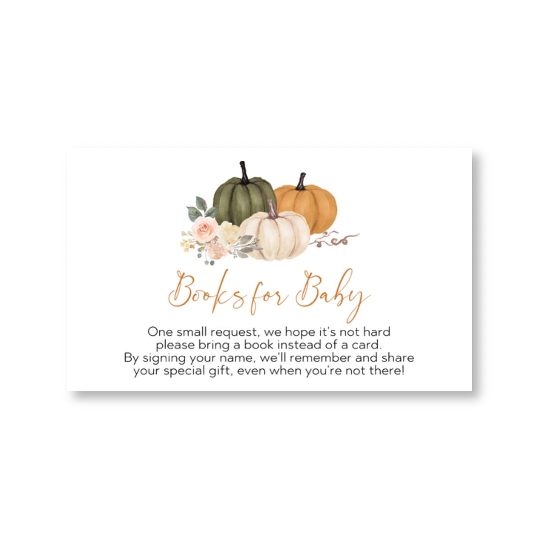 Sage Pumpkin Bring a Book Card