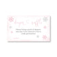 Little Snowflake Pink Diaper Raffle Ticket