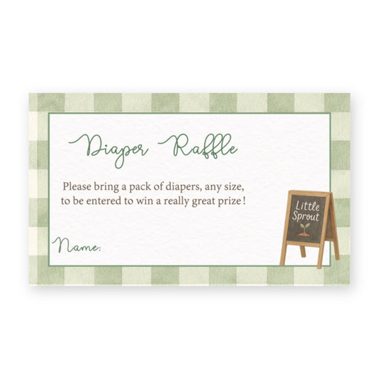 Locally Grown Baby Diaper Raffle Ticket