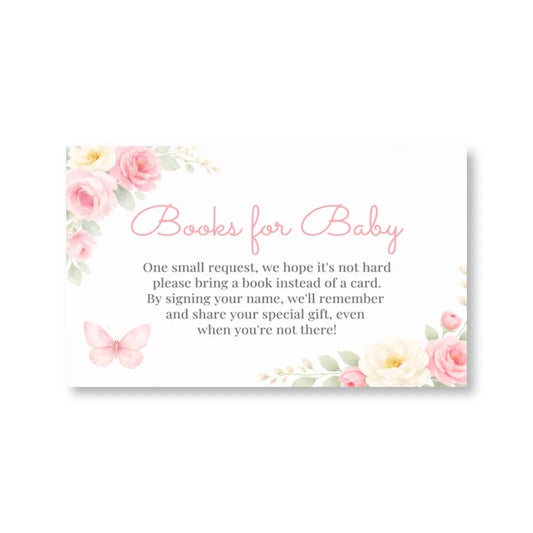 Butterfly Bring a Book Card