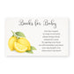 Lemon Baby Bring a Book Card