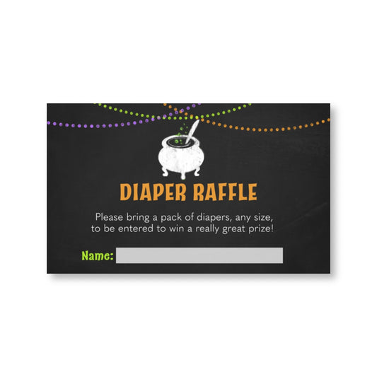 Baby Brewing Cauldron Diaper Raffle Ticket