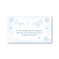 Little Snowflake Blue Diaper Raffle Ticket