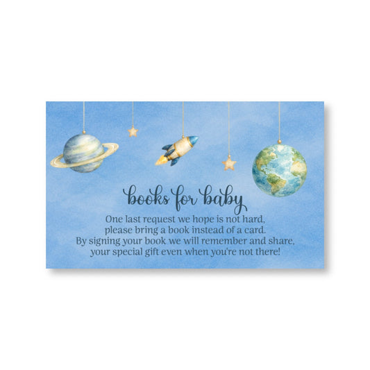 Space Baby Bring a Book Card