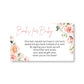 It's A Girl Floral Bring a Book Card