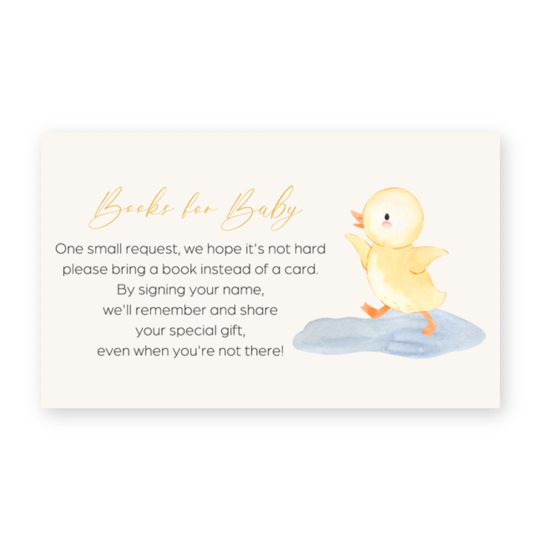 Little Duckling Bring a Book Card