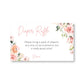 It's A Girl Floral Diaper Raffle Ticket