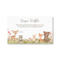 Boho Woodland Diaper Raffle Ticket