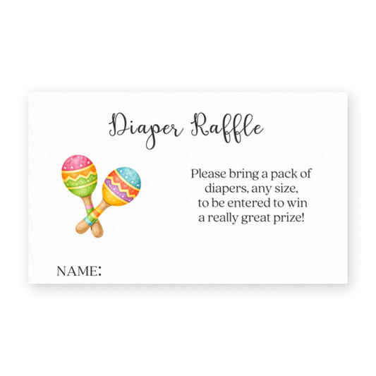 Fiesta Baby Diaper Raffle Tickets