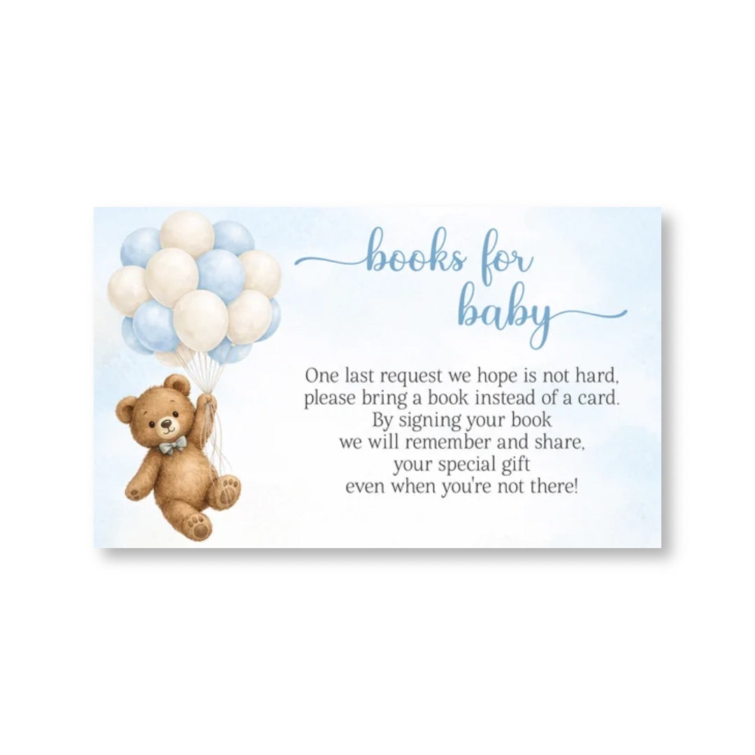Bearly Wait Blue Bring a Book Card