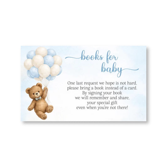 Bearly Wait Blue Bring a Book Card
