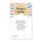 Here Comes the Son Diaper Raffle Ticket