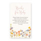 Wildflower Baby Bring a Book Card
