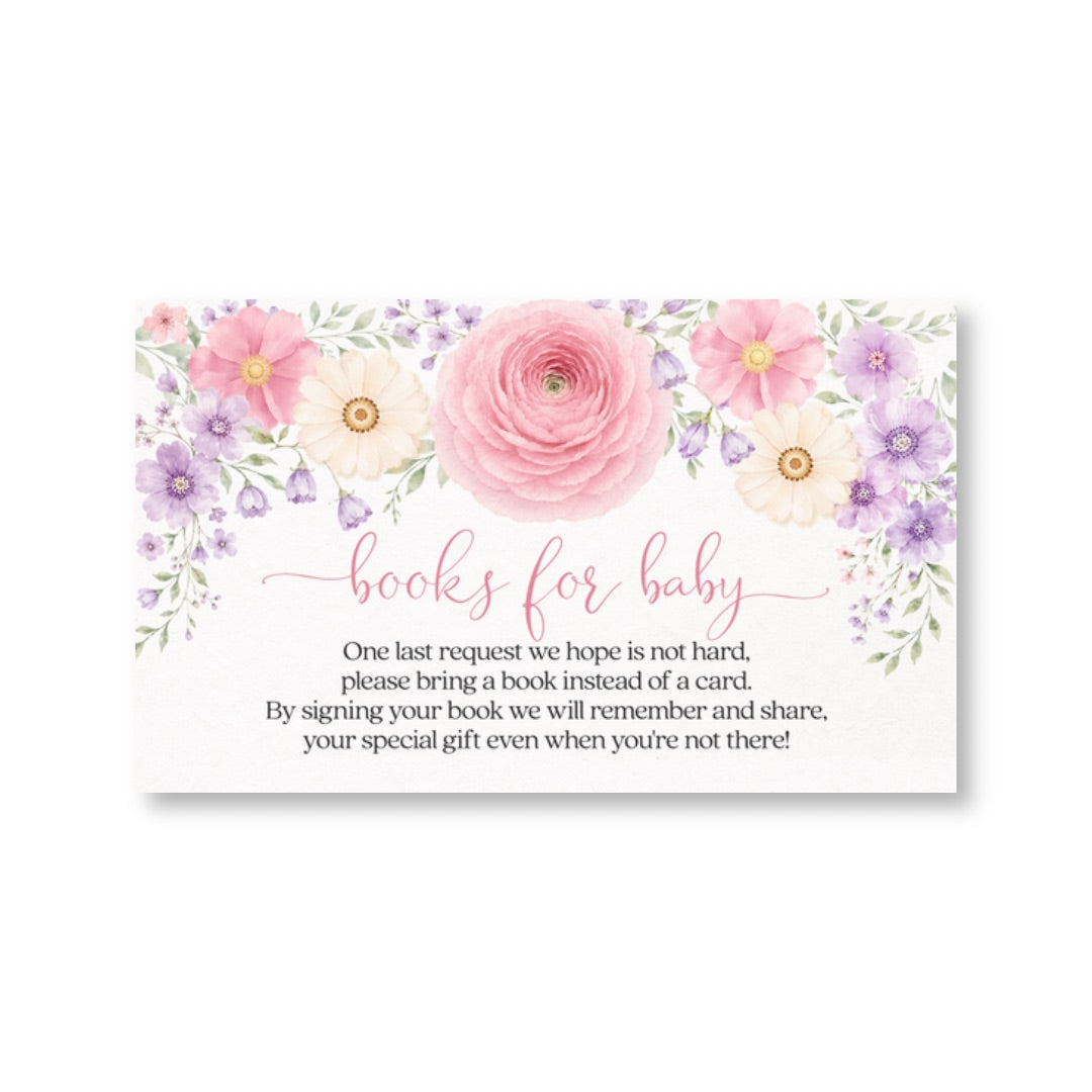 Baby in Bloom Bring a Book Card