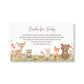Boho Woodland Bring a Book Card
