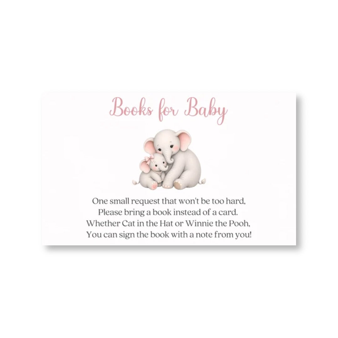 Little Peanut Girl Bring a Book Card
